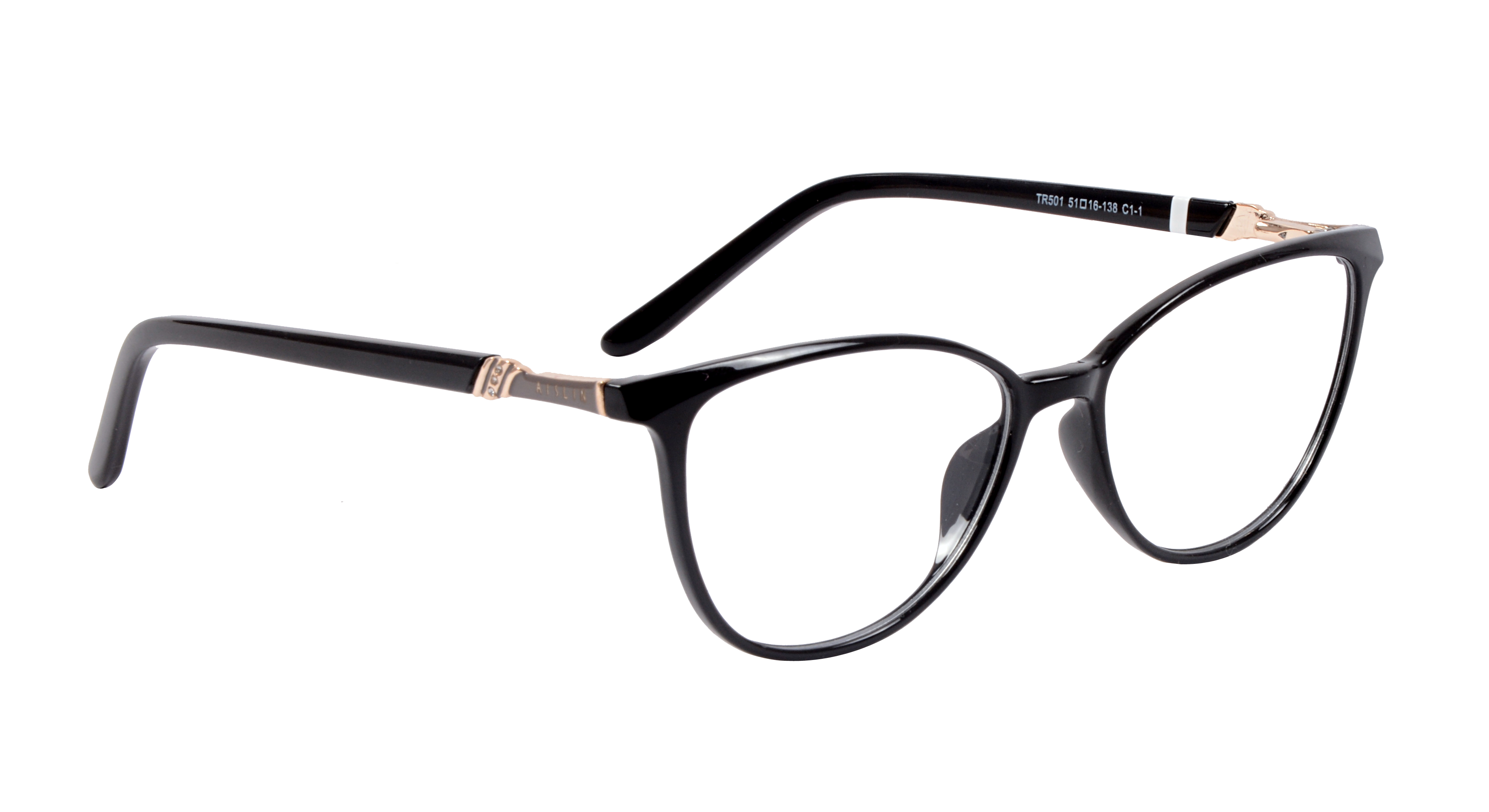 AISLIN LADIES 28M |TR501 |Full Rim |Fibre |BLACK-Fibre |51-16-138
