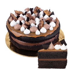 Chilled Cake - Snicker Chocolate Caramel Cake (slice)