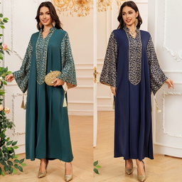 Women's Dress Dubai Robe Embroidery Porcelain