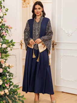 Women's Dress Dubai Robe Embroidery Porcelain