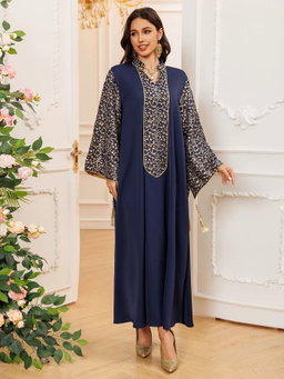Women's Dress Dubai Robe Embroidery Porcelain