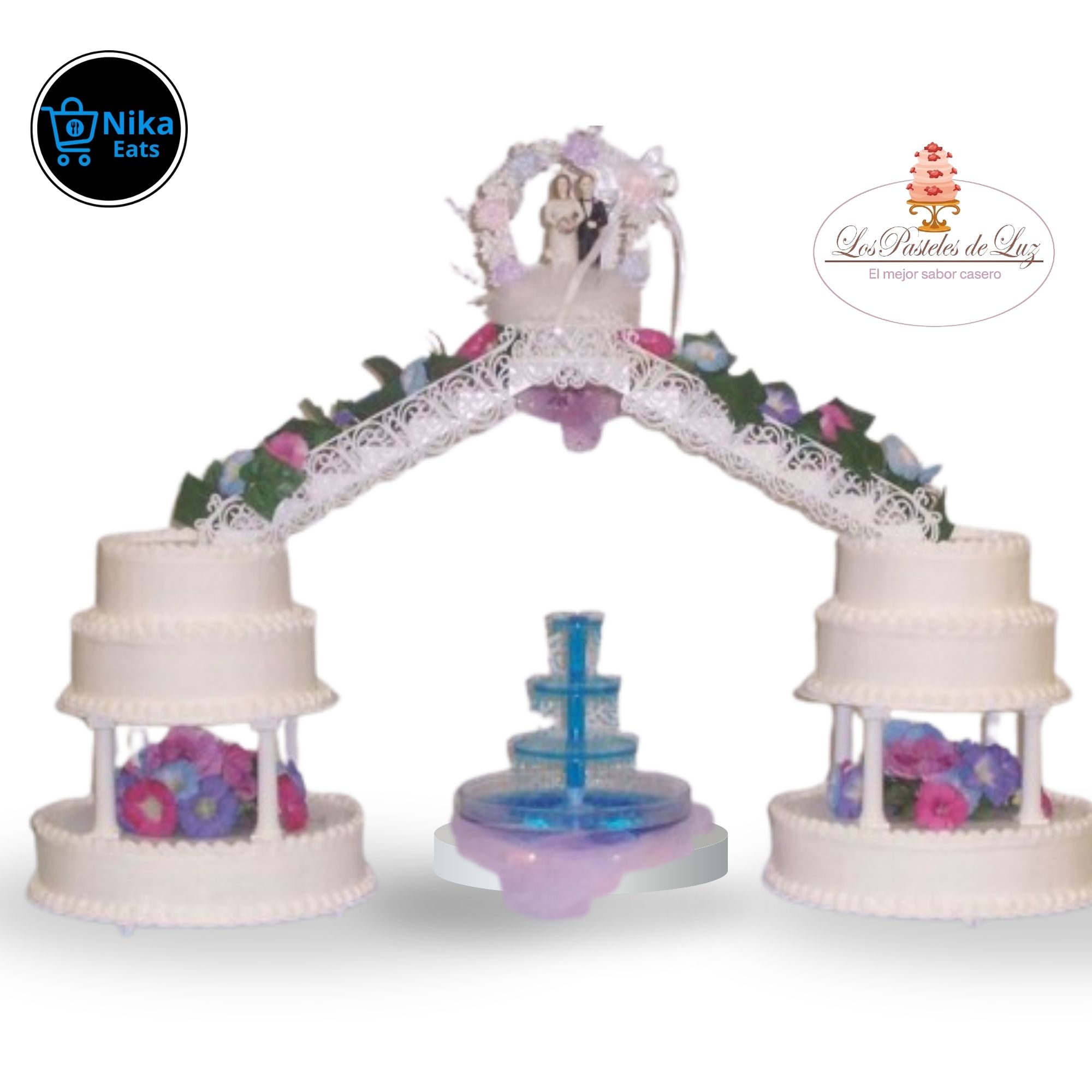 Pastel Fuente de Luz – 4 Libras_0