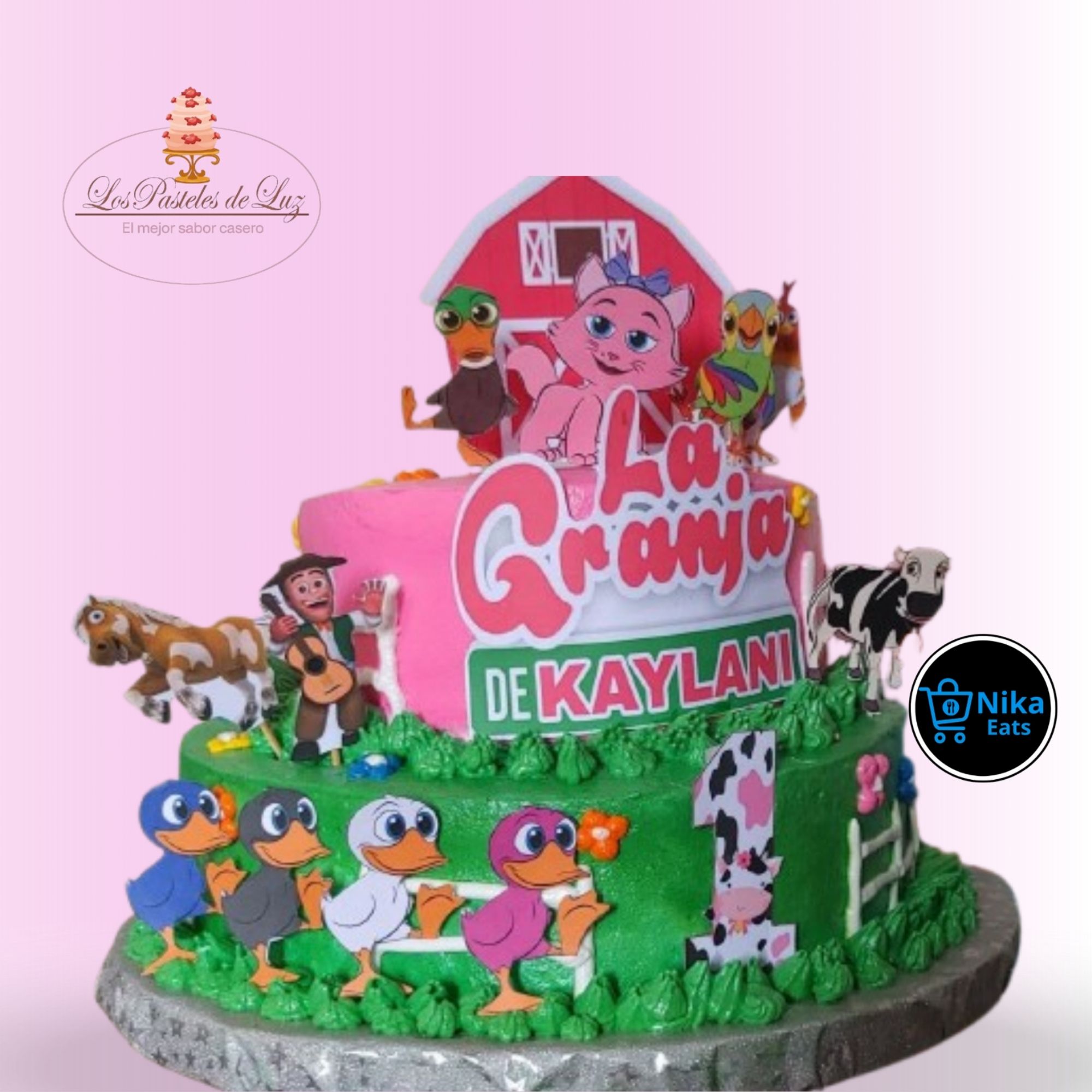 Pastel Granja Niña – 2 Libras_1