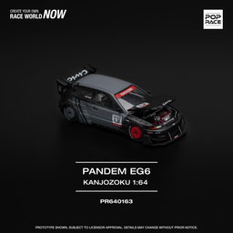 POP RACE MODEL 1/64 CIVIC EG6 PANDEM "KANJOZOKU"