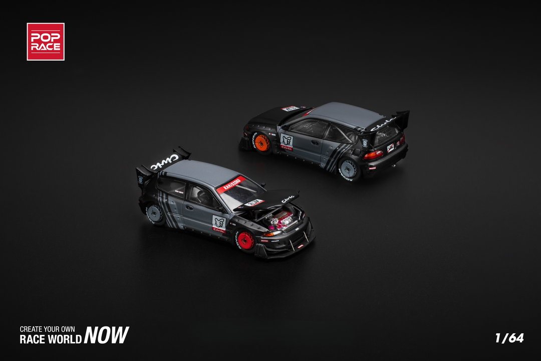 POP RACE MODEL 1/64 CIVIC EG6 PANDEM "KANJOZOKU"