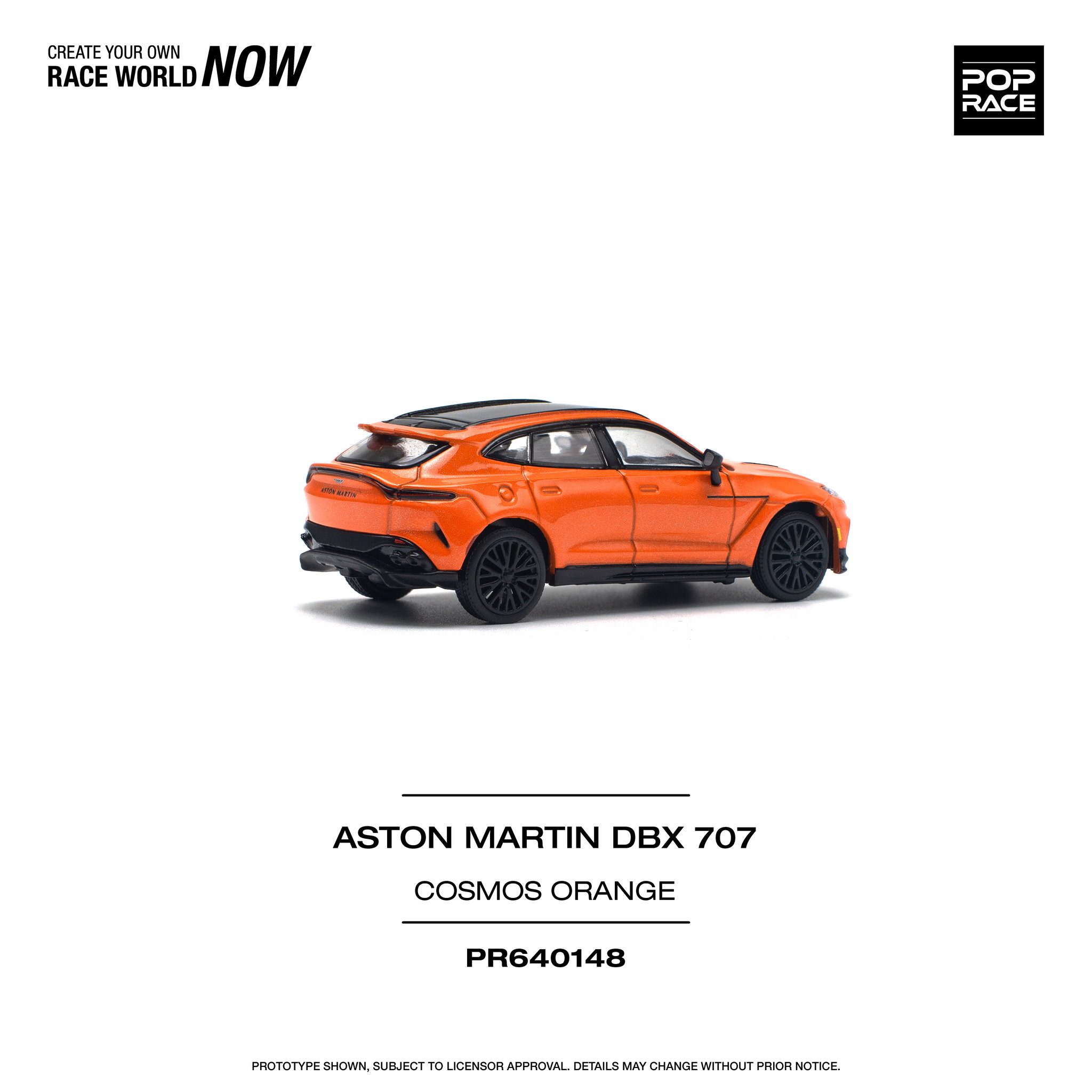 POP RACE MODEL 1/64 ASTON MARTIN DBX 707 - COSMOS ORANGE_4