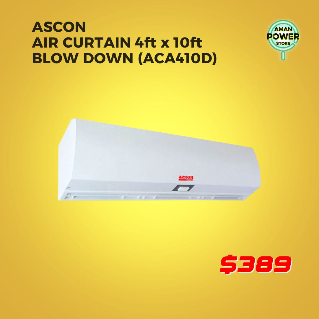 ASCON AIR CURTAIN 4ft x 10ft BLOW DOWN (ACA410D)