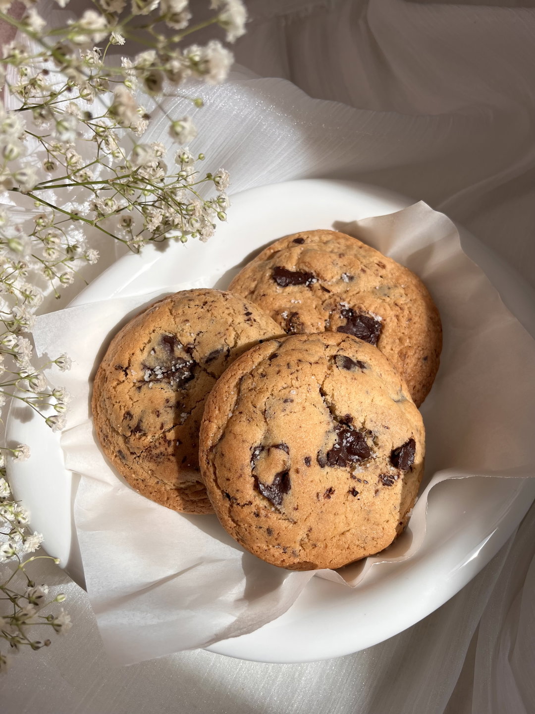 Classic Chocolate Chip Cookies with Sea Salt