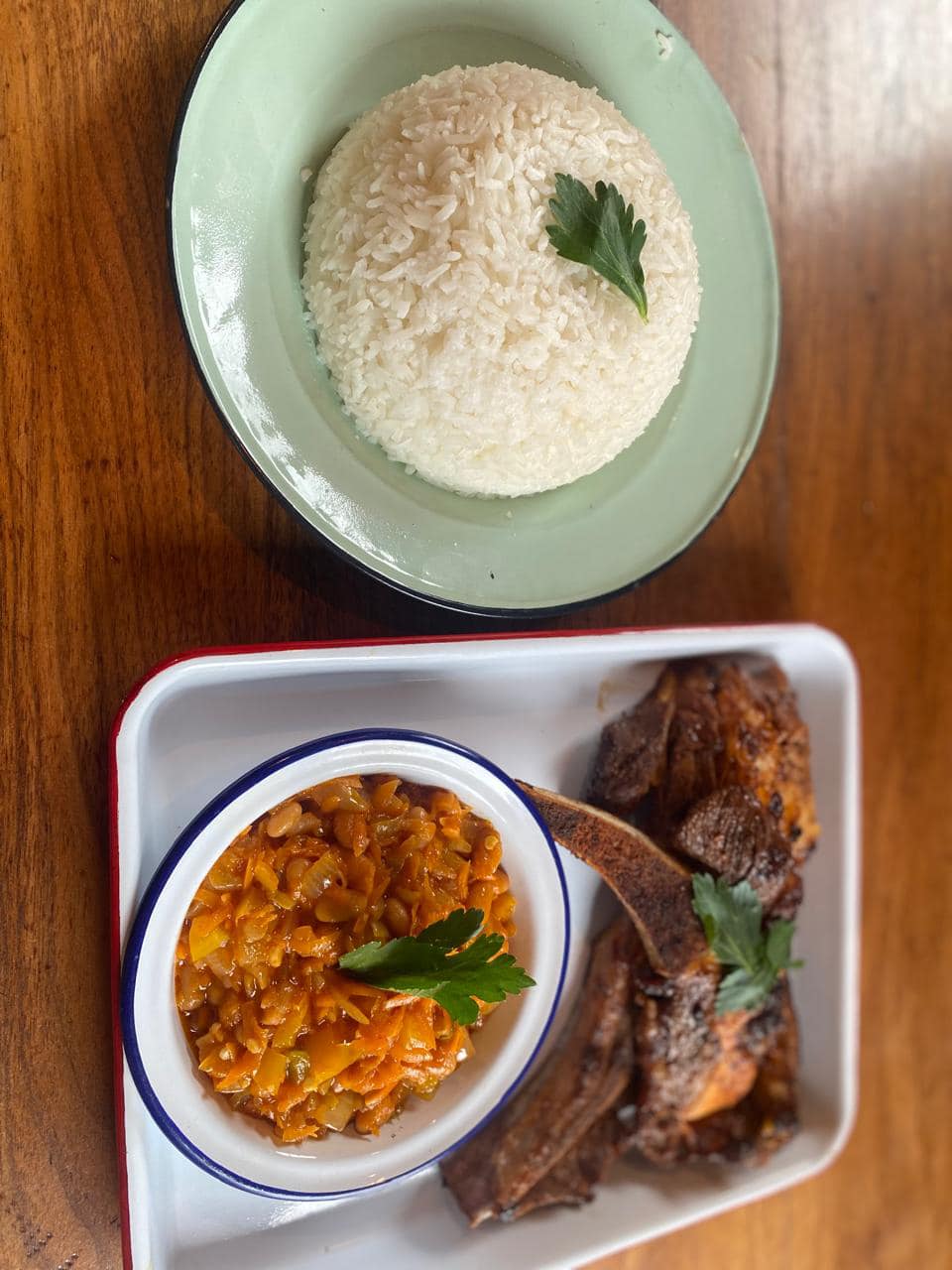 Rice, Beans & T-Bone