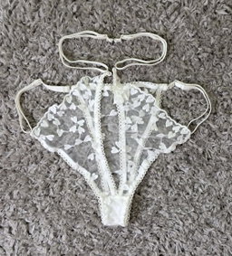 Ensemble fleuri blanc Taille S 