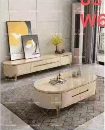 Table Basse et Meuble TV Beige Effet Marbre – ARTICLE N°:VDR_0011_0