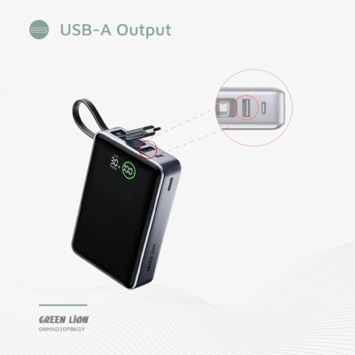 Green Lion Madrid 20 20000mAh Power Bank PD 35W