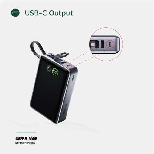 Green Lion Madrid 20 20000mAh Power Bank PD 35W _1