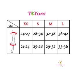 TULONI | Professional Rhythmic Gymnastics Knee Protector  color BLACK