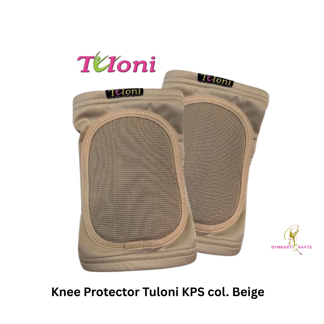 TULONI | Professional Rhythmic Gymnastics Knee Protector - color BEIGE