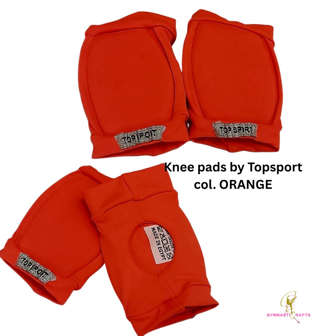 TOPSPORT | Professional Rhythmic Gymnastics Knee Pads col. ORANGE_3