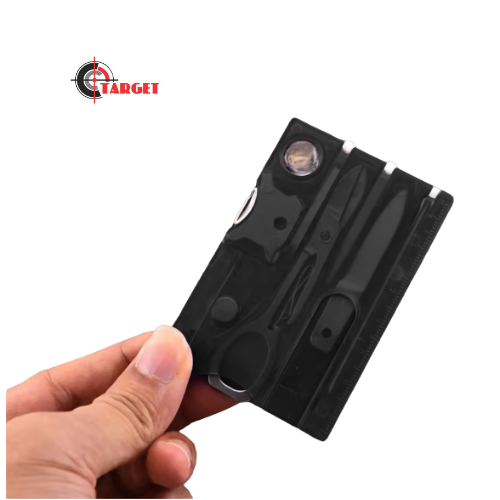 Portable Multifunction Tool Card Set Outdoor Camping Hiking Emergency