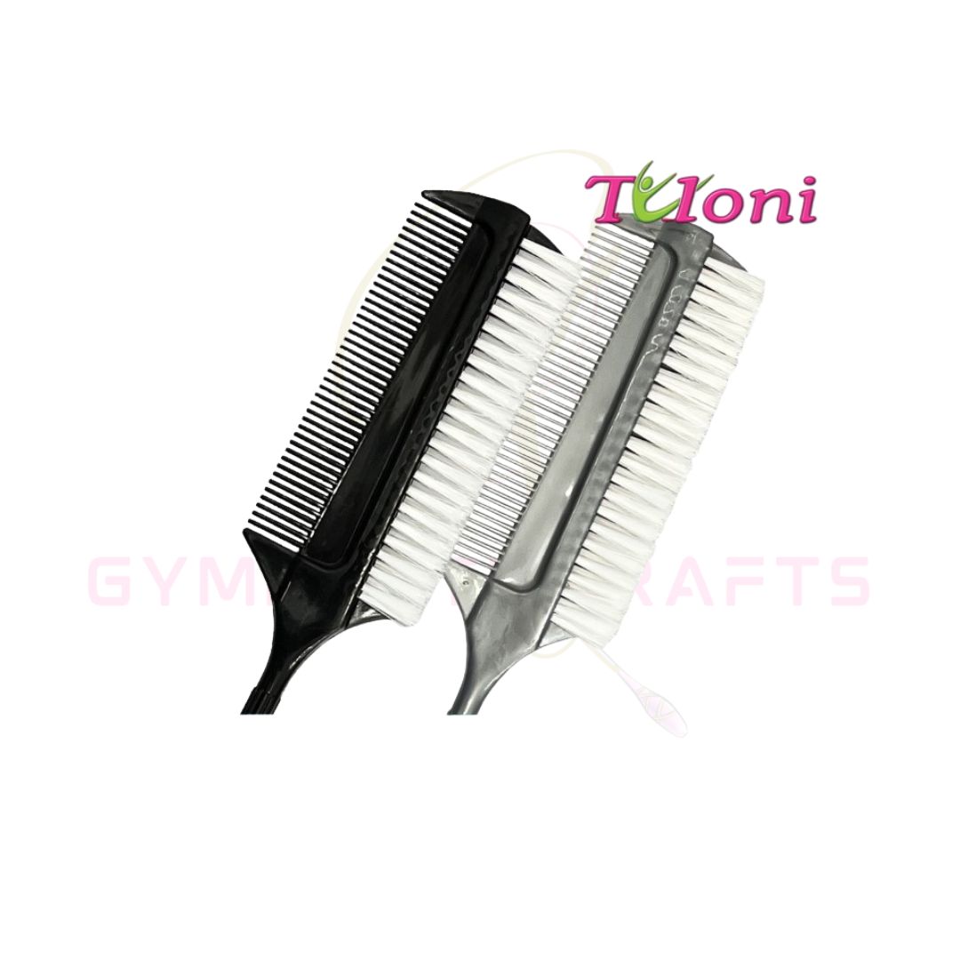 TULONI | Professional 2 in 1 hair comb 23cm col.Black/Gray_2