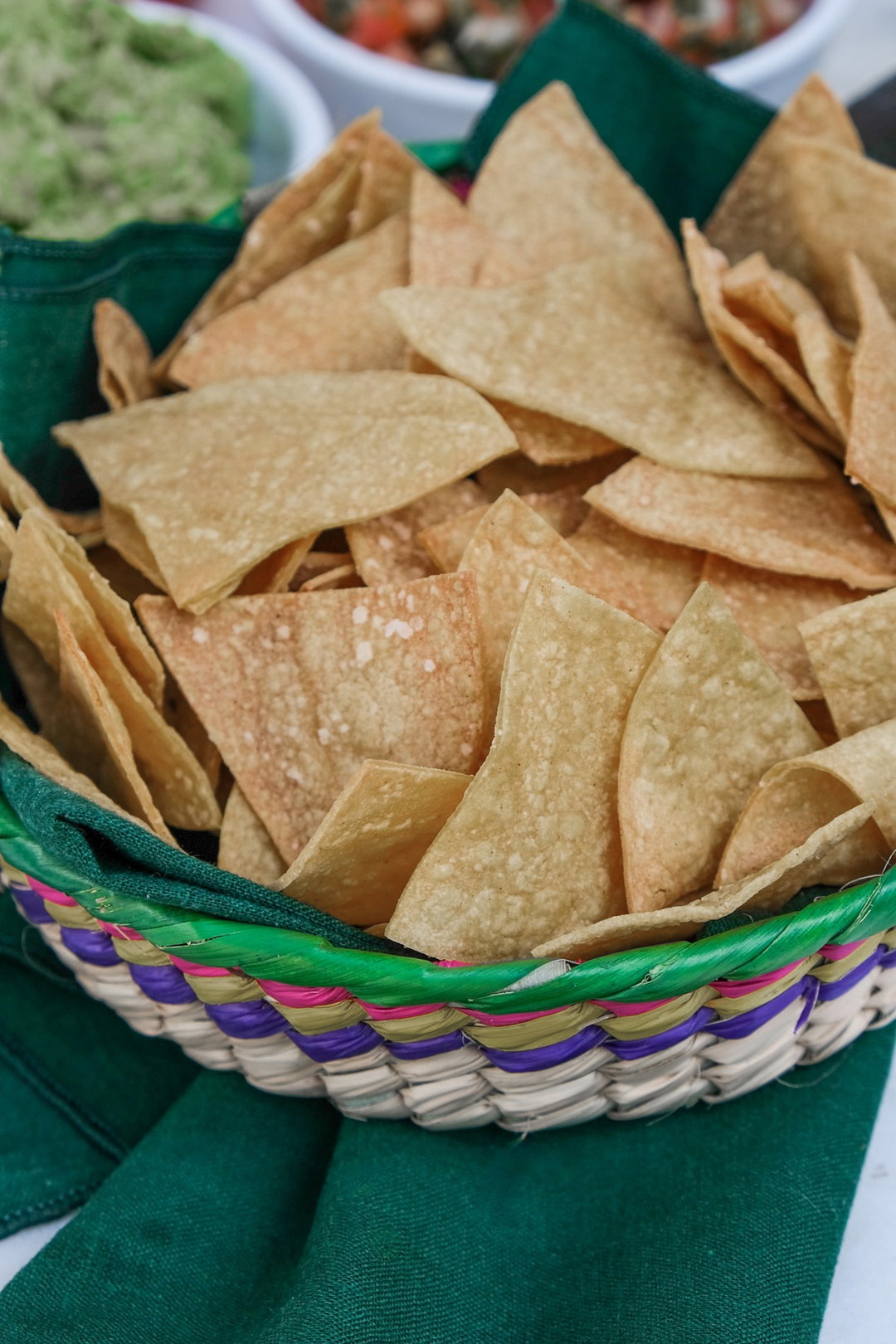 Home made corn tortilla chips[Family size]