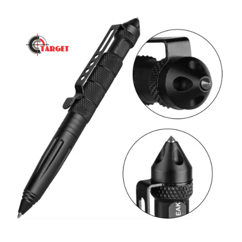 Tactical Pen Professional Self Defense Pen Emergency Glass Breaker - Tungsten Steel, Writing Tool