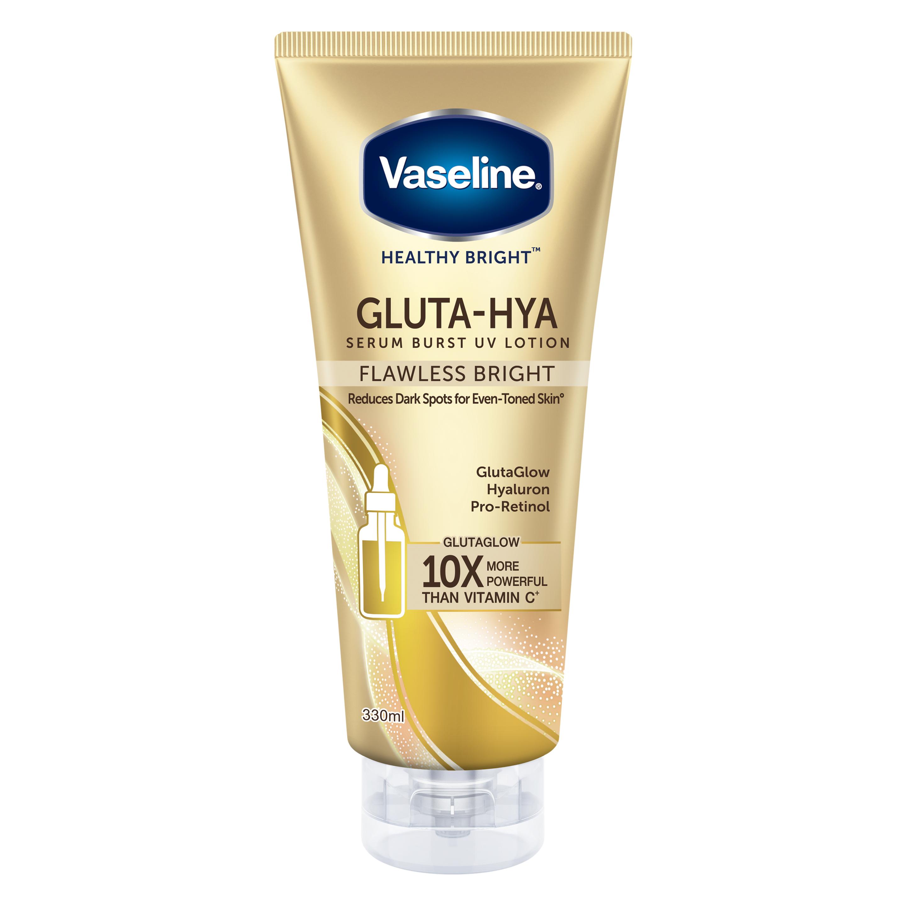 VASELINE HEALTHY BRIGHT GLUTA-HYA SERUM BURST LOTION FLAWLESS BRIGHT 300ml فازلين هيلثي سيروم فلاو ليس برايت الاشراقة للجسم_0