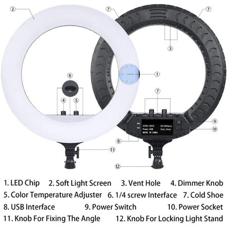 18 Inch Studio Ring Light with Remote & stand for Video and Photography_2