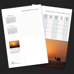 Oman Landscape Desk and Postcards Calendar 2026