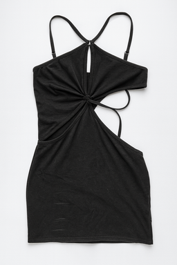 Vestido negro cut-out con tirantes finos - Size M