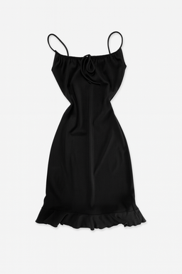 Vestido negro lencero con tirantes finos - Size M