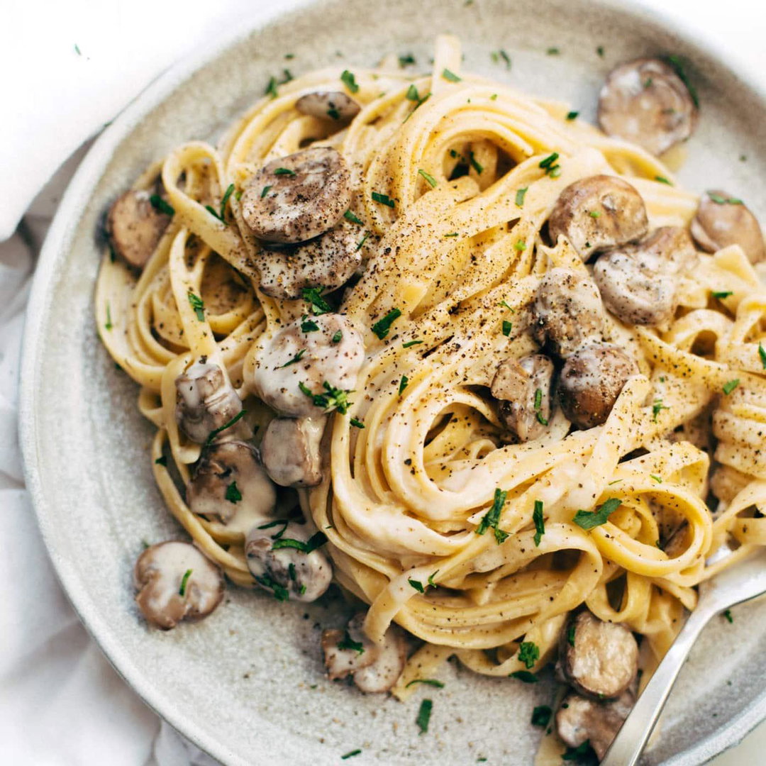 Mushroom Chicken Alfredo