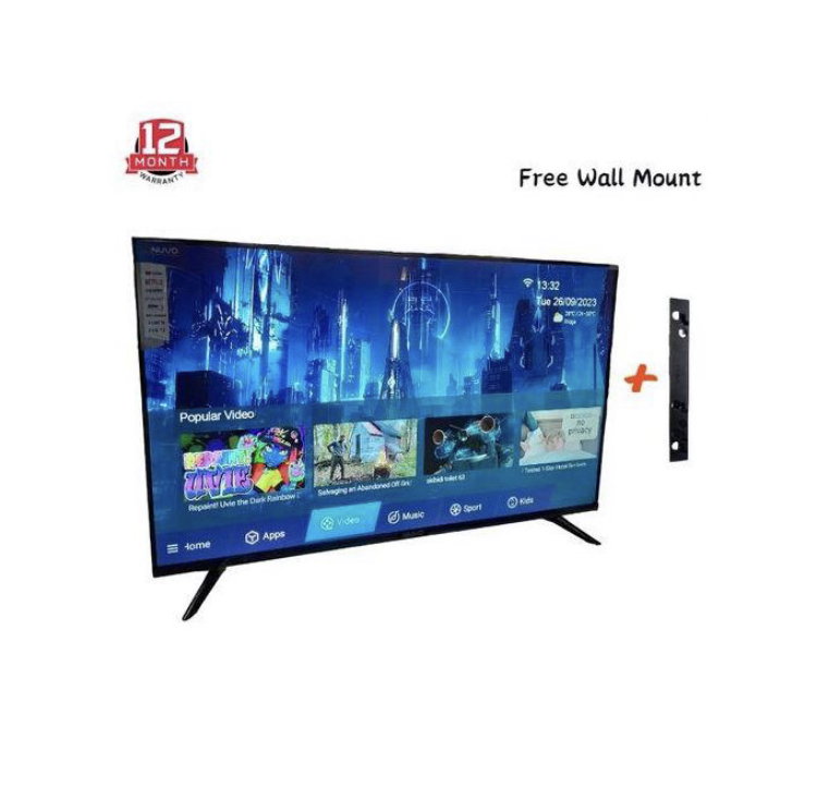 Full HD Smart Android TV - 32” - HDMI - USB - Coax Ports - Black
