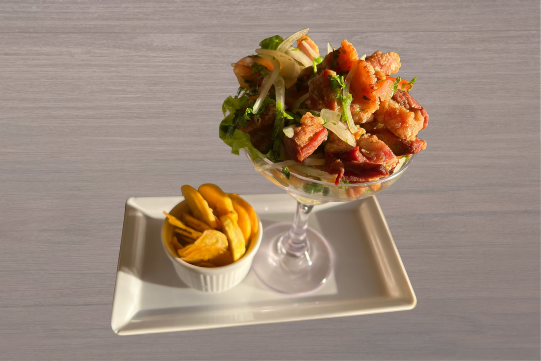 CEVICHE DE CHICHARRON (350 GR)