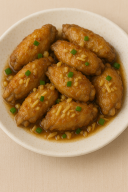 蒜香鸡中翅 Sauteed Garlic Mid-Wing
