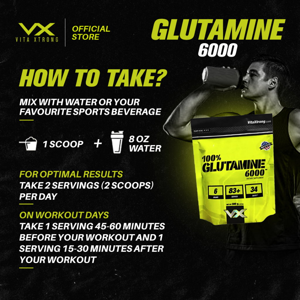 VITAXTRONG 100% Glutamine [300g / 500g / 1kg] – Faster Muscle Recovery, Repair & Immune Boost [VX]_14