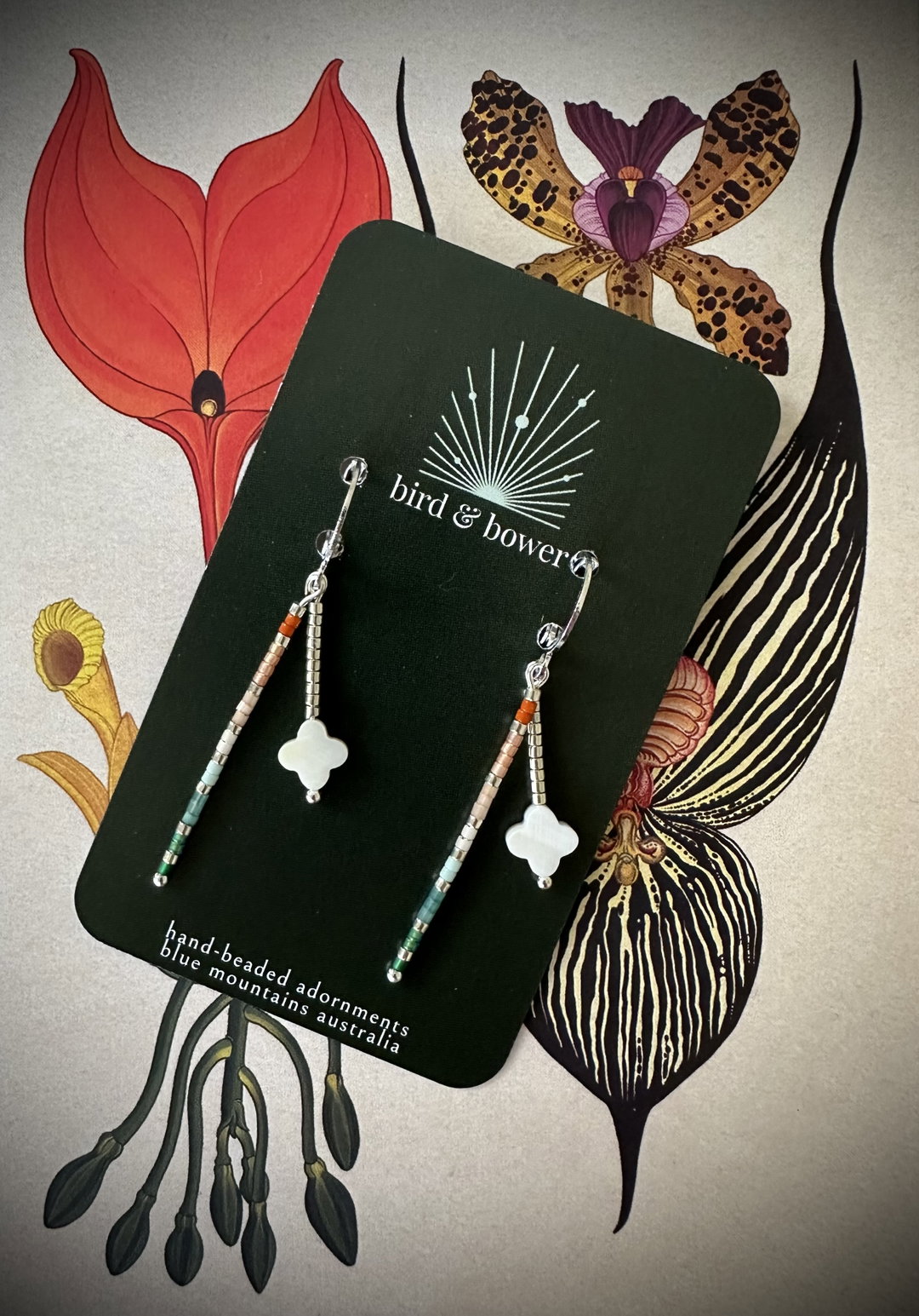Twig Earrings - with OR without Clover charm