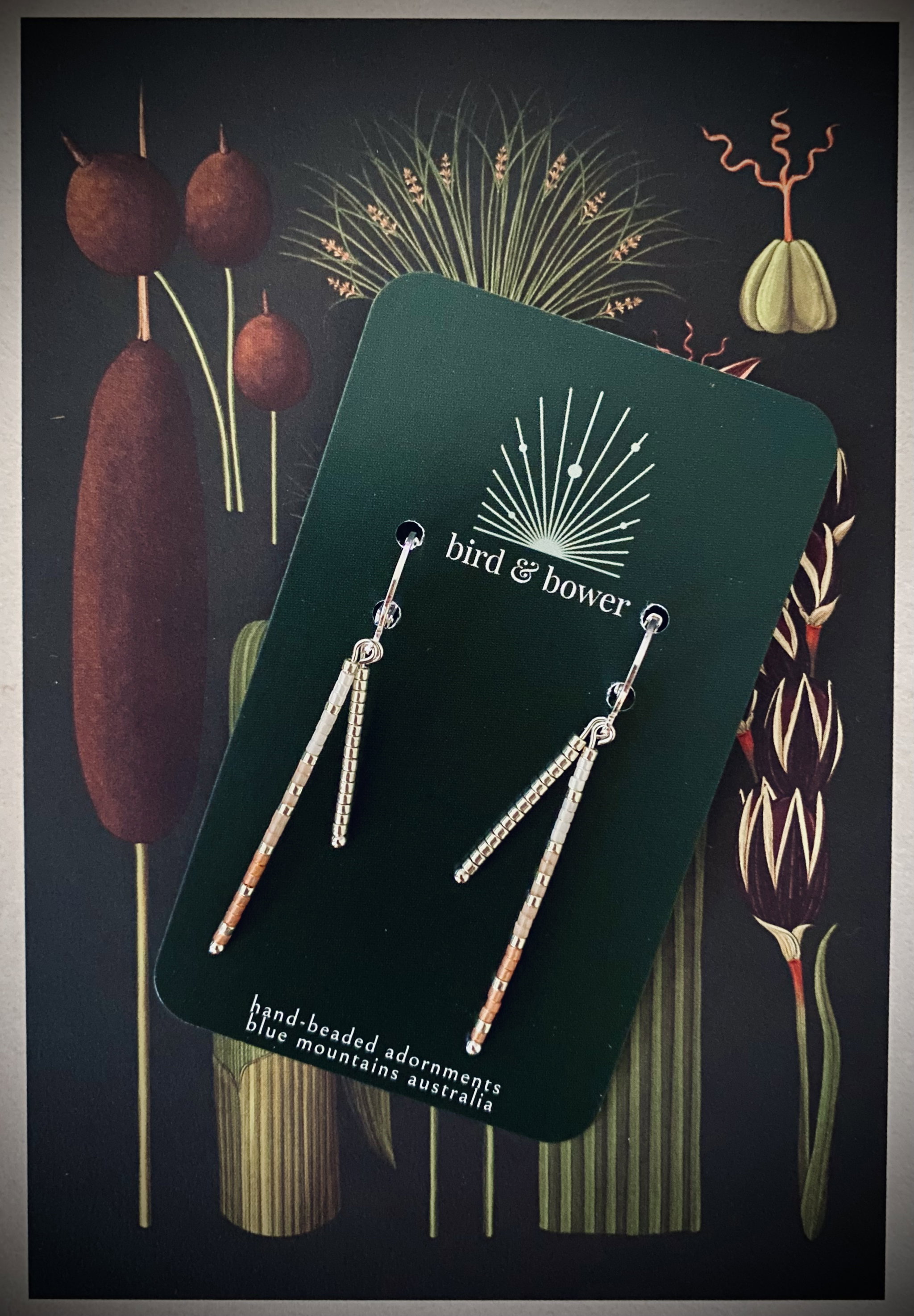 Twig Earrings - with OR without Clover charm_5