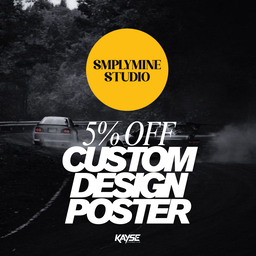 5% Off Custom Design Poster