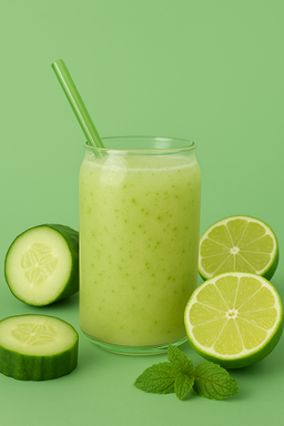 Pepino con limón y menta