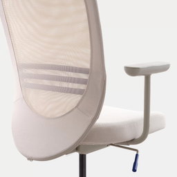 Office chair with armrests, beige IKEA FLINTAN