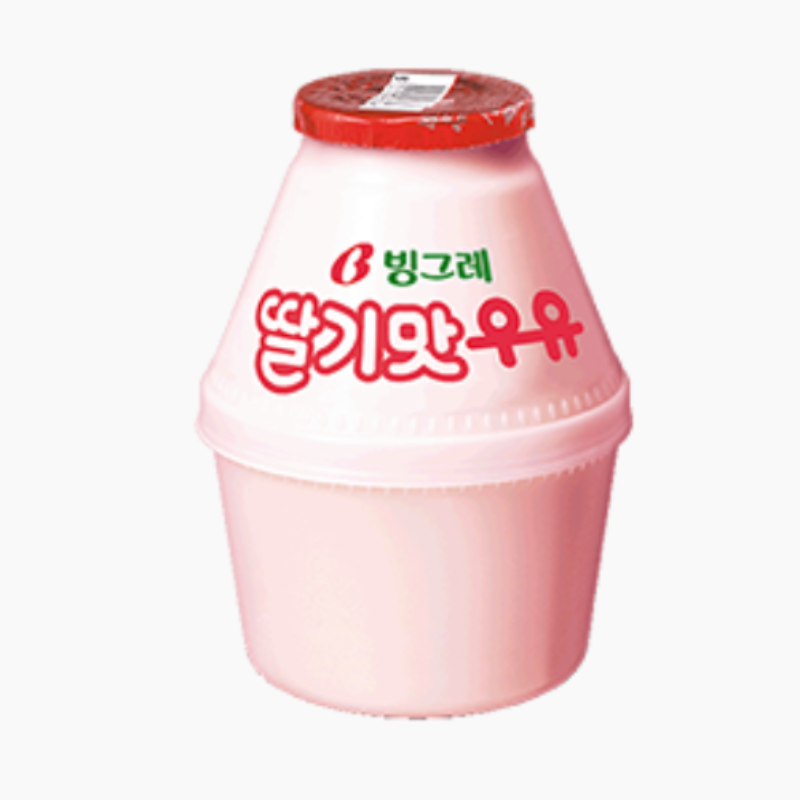 Strawberry Milk 240ml, 빙그레 딸기맛우유