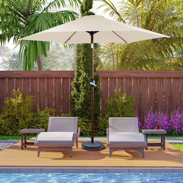 Umbrella Ace - Soleil 2.5 Mtr Patio Payung Taman - Putih Ivory_1