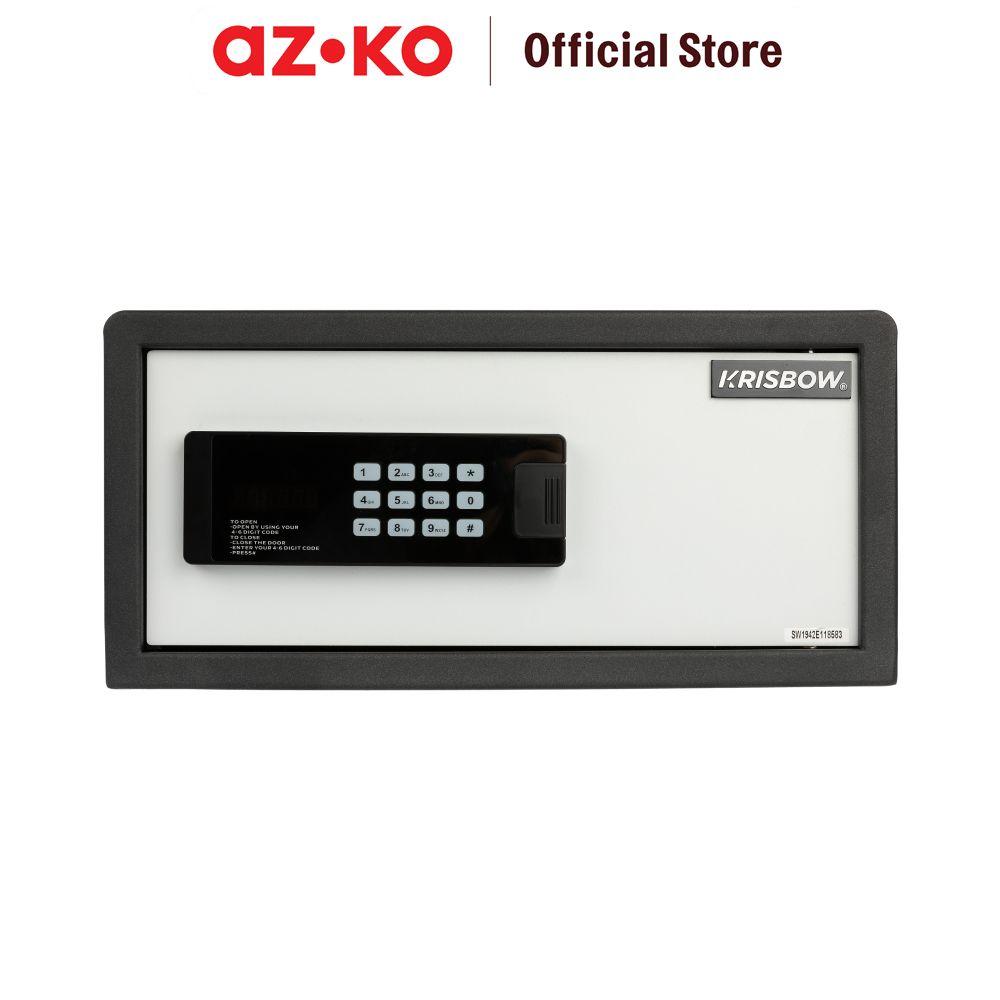 Safebox Krisbow 42x37x20 Cm Brankas Hotel 1.5/4 Mm H2702m - Hitam/putih_1