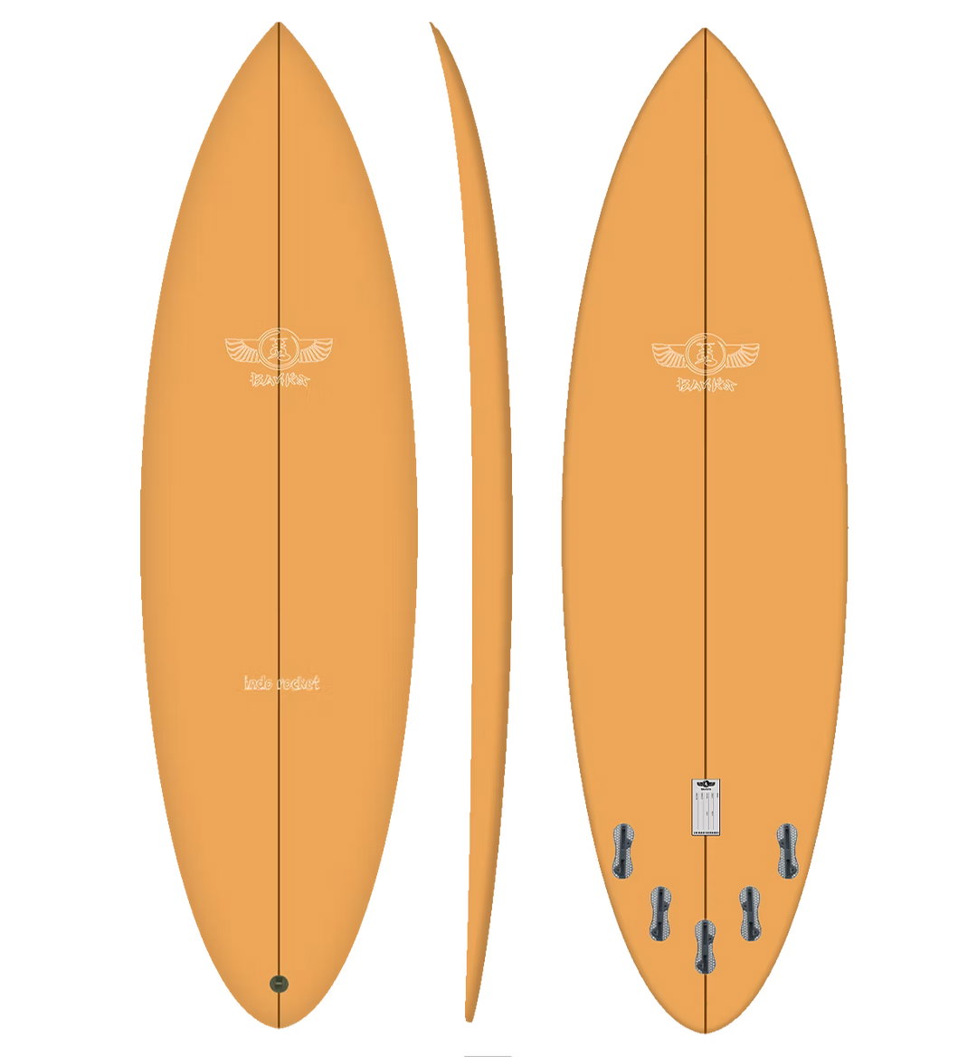 Indo Rocket Jim Banks 6'6 Dusty Orange