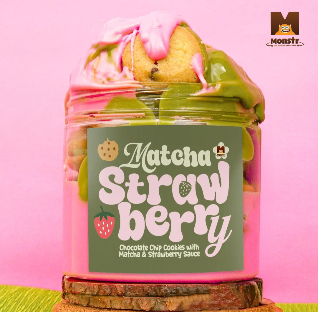 Matcha Strawberry Choc Chip Cookies 220G