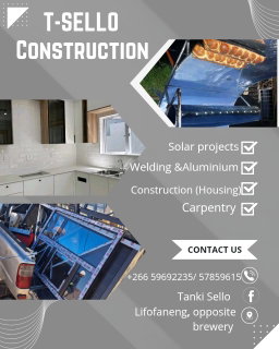 Morden Kitchen Cabinet by T-Sello constructions(📍Qacha’s Nek constructions)