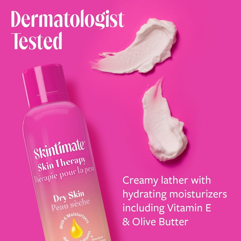 Skintimate Dry Skin Women’s Shave Gel, Fresh Scent, Moisturizing Shaving Cream Twin Pack, 7 oz Each_3