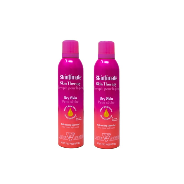 2 Pack Skintimate Skin Therapy Shave Gel Dry Skin 7 oz Each