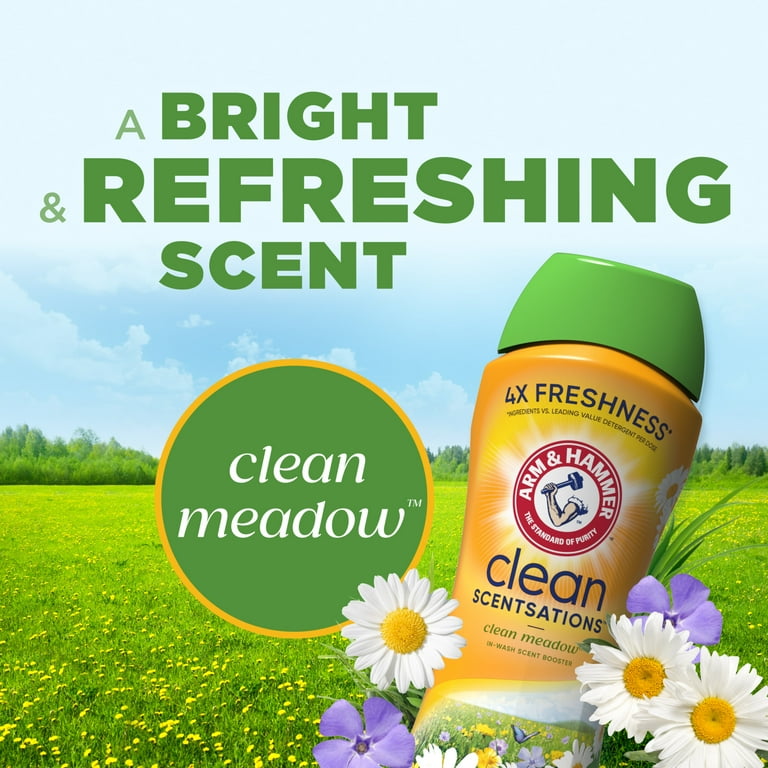 ARM & HAMMER Clean Scentsations In-Wash Scent Booster, Laundry Scent Booster Clean Meadow scent, 24 Oz_4