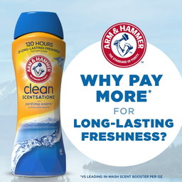 ARM & HAMMER Clean Scentsations In-Wash Scent Booster, Laundry Scent Booster Purifying Waters scent, 24 Oz