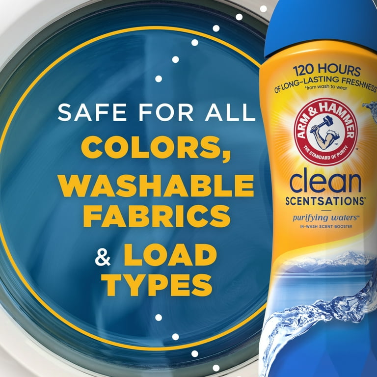 ARM & HAMMER Clean Scentsations In-Wash Scent Booster, Laundry Scent Booster Purifying Waters scent, 24 Oz_2